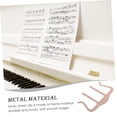 thumbnail image 5 of Accesorios de lectura de partituras de Piano de Metal, soporte de página de libro de Piano, Clips de atril, marcapáginas de música de Metal plegable, 3 uds., 5 of 5