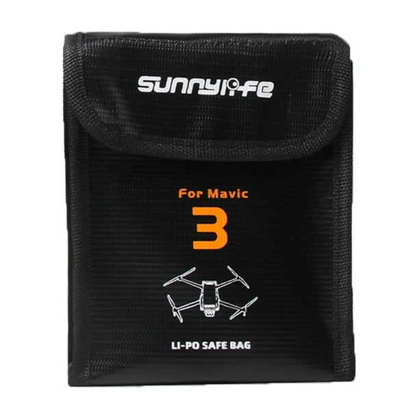 Bolsa de Almacenamiento Retardante compitable con mavic Flame Batería 3 Bolsa a Prueba de Explosión Batería de Litio Protector para Cámara Drone Accesorios