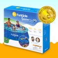 Funsicle 8 ft 3D Fun QuickSet Above Ground Swimming Pool, Round, Age 6