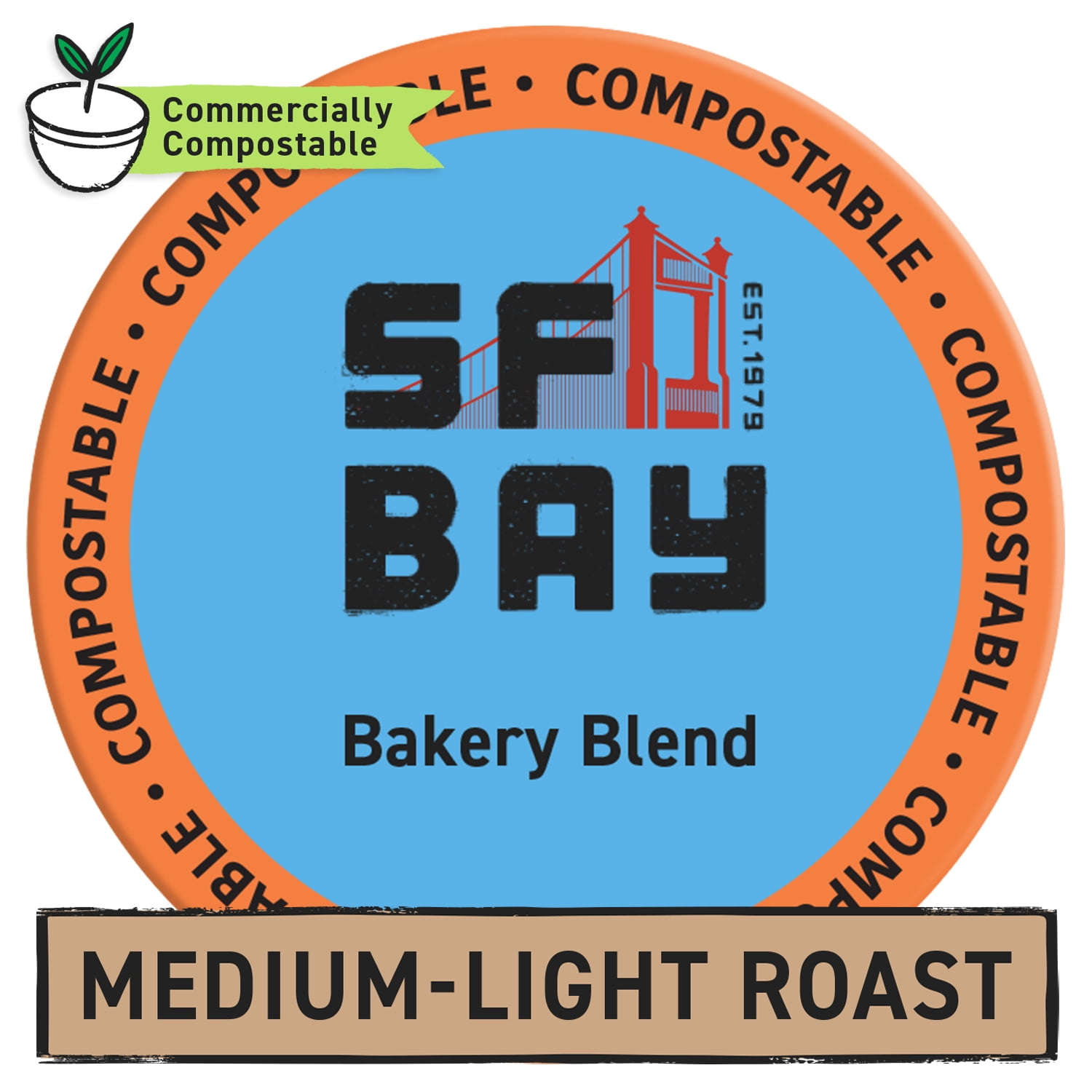 SF Bay Coffee Bakery Blend 80 Ct Medium 