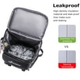 thumbnail image 4 of Hafmall Cooler Backpack, 42Cans Large Waterproof Insulated Cooler Backpack for Men & Women, 30L LeakProof Soft Cooler Backpack for Camping Beach Hiking Fishing Picnic Travel Trip, Lightweight, Black, 4 of 7