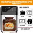 thumbnail image 3 of SEARCHI Air Fryer Silicone Pot, Reusable Silicone Pot for Ninjas Dual Air Fryer Liners Double Air Fryer Silicone Air Fryer Basket Air Fryer Rack Rectangle Accessories for Oven Microwave, 3 of 7