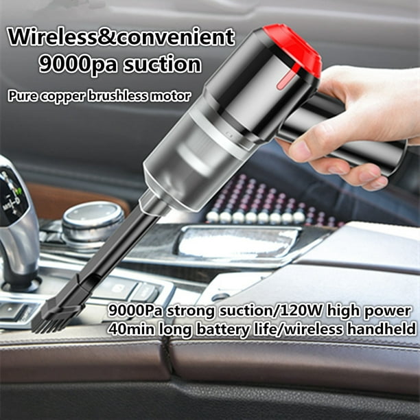 hoksml Home & Kitchen Portable Handheld Wireless Car Vacuum Cleaner  Household Compact & Large Suction Mini Vacuum Cleaner With Rear Inflation  Function Clearance Items 