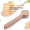 thumbnail image 3 of Wood Carving Spoon Blank Beech and Walnut Wood Unfinished Wooden Craft Whittling Kit for Whittler (4Pcs), 3 of 8