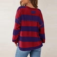 thumbnail image 4 of 2DXuixsh Chandails à Capuchon pour Femmes Chandail en Molleton Surdimensionné à Manches Longues Col Rond Pulls d'Automne Vêtements Preppy Tendance Rouge Brique Taille g, 4 of 5