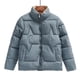 thumbnail image 1 of Parkas de manga larga para mujer, chaqueta de algodón grueso con cuello alto y botones, a la moda, cálida y elegante., 1 of 9