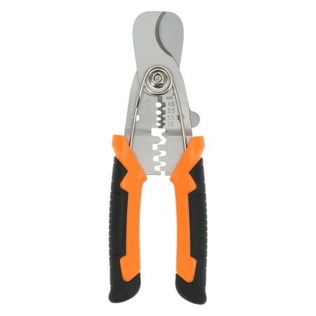 

Tebru Household Wire Cutter 175mm / 6.9in Cable Crimping Tool Electrician Cable Wire Cutter Scissors Crimping Wire Stripper Shears Wire Cutter Stripper
