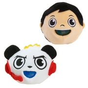 Ryan’s World Squishy Bubble Plush 2-Pack, Ryan & Combo Panda, Kids Toys for Ages 3 Up, Gifts and Presents