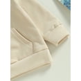 thumbnail image 6 of Lamuusaa Toddler Boys Fall Outfits Pocket Embroidery Crew Neck Long Sleeve Sweatshirts and Long Pants 2Pcs Clothes Set, 6 of 9