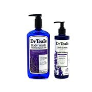 Dr Teals Gel Douche à la Lavande avec Sel d'Epsom Pur - Ensemble avec Dr Teals Lotion pour le Corps à la Lavande! Ensemble Apaisant!