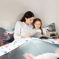 thumbnail image 4 of Castle Fairy Kids Kawaii Axolotl Bedding Comforter Set,Sea Salamander Queen Bedding Sets, 4 of 8