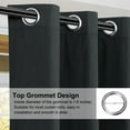 thumbnail image 4 of REGALWOVEN Blackout Curtains 2 Panels for Bedroom with Black Liner , Double Layer Grommet Thermal Insulated Living Room Curtain Black 52"Wx63"L, 4 of 8