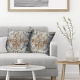 thumbnail image 3 of Boho Pillow Covers 20x20 Inch Set of 2,Carpet Pattern Throw Pillows Case,Rust Blue Ethnic Design Outdoor Decorative Square Linen Farmhouse Decor Cushion Covers for Home Sofa Bed Couch, 3 of 6