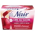 thumbnail image 1 of Nair Microwave No Strip Sugar Wax for Legs, Body & Bikini in Irresistible Candy Apple, 300g, 1 of 6