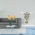 thumbnail image 2 of Tirador de latón con forma de lazo para muebles, tirador de armario, cabeza de de resina, decoración de pared, escultura de pared con diseño de p, 2 of 8