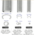 thumbnail image 2 of KIMSING SC7 15 Gauge 10,000PCS 3/4-Inch Crown Hog Rings C Rings Staples Hog Ring Staples 304 Stainless Steel Collated Staples Bulk Rings for Staple Gun, 2 of 4