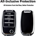 thumbnail image 3 of Key Fob Cover Compatible with Kia Sorento Sportage Rio Soul Forte Optima Carens Picanto Keychain Case Holder Protector,Black, 3 of 7
