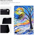 thumbnail image 4 of Allytech Fire HD 10 2021 Case, Fire HD 10 Plus Case, Slim PU Leather Folio Flip Smart Cover Auto Sleep Wake Kickstand Protective Case for Amazon Fire HD 10/ 10 Plus 10.1 Tablet 2021, Colorful Tree, 4 of 8