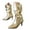 Gold, variant on Kitten Heels for Women Pointy Toe Slouchy Fall Boots Fashion Leather Dressy Ankle Boots