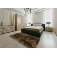 thumbnail image 5 of Ahgly Company Machine Washable Indoor Rectangle Transitional Saddle Brown Area Rugs, 5' x 8', 5 of 7