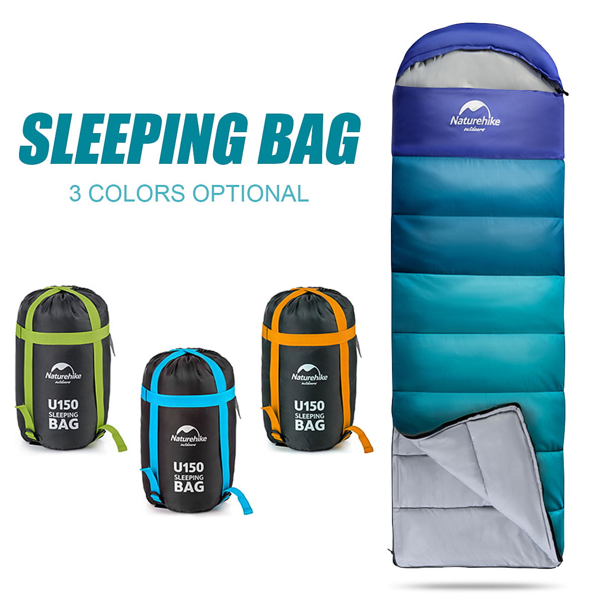 New Naturehike Ultralight Sleeping Bag Travel Outdoor Camping Hiking 3-Season 