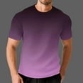 thumbnail image 6 of Waffleknit T Shirts for Men Big & Tall S-5X Plus Size Short Sleeve Tees Tops Mens Pullover Stretchy Crewneck Gradient Printed Workout Tshirts Shirt, 6 of 6