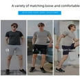 thumbnail image 2 of Pantalones cortos casuales de verano para hombre, pantalones cortos sueltos de malla de seda de hielo, pantalones transpirables de secado rápido con aire acondicionado, pantalones cortos, 2 of 4