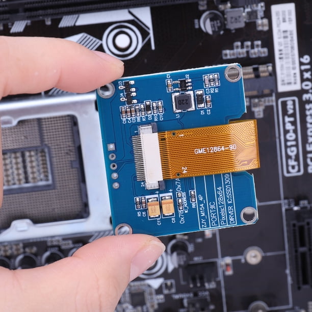 Módulo De Pantalla Oled Tablero de pantalla IPS de 1,54 pulgadas, resolución de 128 X 64, 5 pines, 3,3 V para Arduino Raspberry Pi
