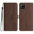 thumbnail image 2 of Wallet Case for Samsung A22 4G, with Card Slots [RFID Blocking],Durable Flip Folio Kickstand Magnetic Closure Leather Wallet Wrist Strap Women Men Case for Samsung Galaxy A22 4G, Brown, 2 of 10