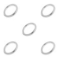 thumbnail image 3 of Redempat Solid 304 Stainless Steel Webbing Strapping Craft DIY Welded O Ring Silver 30x8mm 5Set, 3 of 6