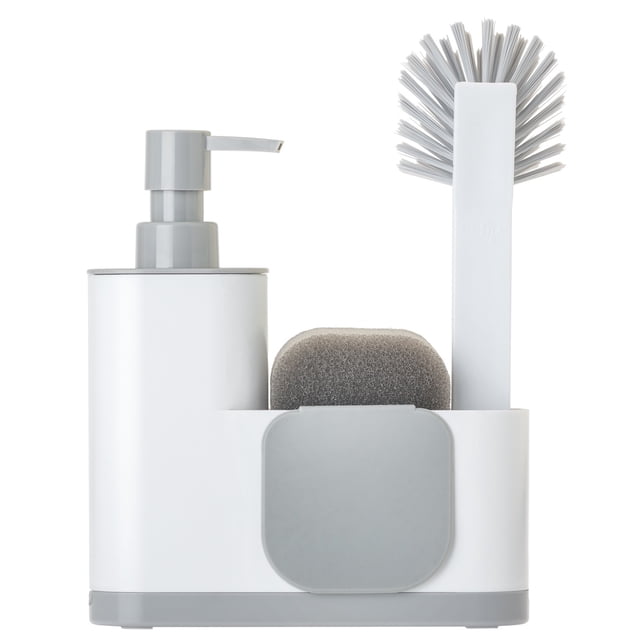 SET FREGADERO MONOBLOC 4 PIEZAS BLANCO/GRIS ZENSE 11764