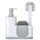 thumbnail image 1 of SET FREGADERO MONOBLOC 4 PIEZAS BLANCO/GRIS ZENSE 11764, 1 of 1