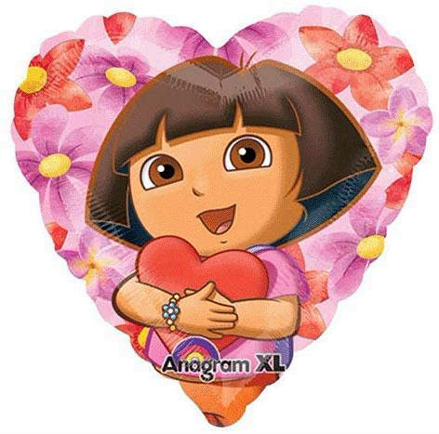 Anagram Dora's Birthday Party Supplies 8pc Foil Balloon Bouquet Decorations