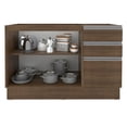 thumbnail image 3 of Mueble de Cocina Para Tarja Madesa Glamy 120 cm 2 Puertas y 3 Cajones (Sin Tablero ni Tarja) Marrón, 3 of 5