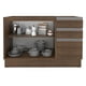 thumbnail image 3 of Mueble de Cocina Para Tarja Madesa Glamy 120 cm 2 Puertas y 3 Cajones (Sin Tablero ni Tarja) Marrón, 3 of 5
