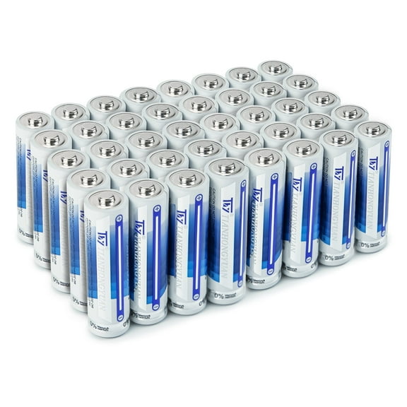 WHITECRANE Alkaline High Energy AA Batteries 48-Pack, Double A Long-Lasting Batteries