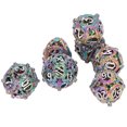 thumbnail image 2 of Hollow Metal Dice Metal Dice Set Balanced Rolling Polyhedral Copper 7pcs for Kids for Card Games ANGGREK Otros, 2 of 8