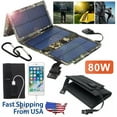 thumbnail image 3 of 80W Foldable Solar Panel with USB Ports - Outdoor Power Bank for Camping & Hiking, 3 of 6