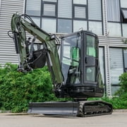 TYPHON TERROR XXV 2.7 Ton Mini Excavator with AC/Heater Cabin | 25.1 HP Kubota D1105 | Retractable Tracks
