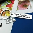 thumbnail image 5 of Miyuadkai Keychains Bus Driver Appreciation Gift Thank You For Keeping Me School Bus Driver Keychain Thank You Jewelry Gifts Keyring For Driver Christmas Birthday Jewelry Silver One Size, 5 of 5