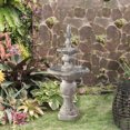 thumbnail image 3 of Teamson Home Water Fountain Classic Design Outdoor Garden Ornament Feature Grey, 3 of 6