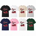 thumbnail image 4 of Cherry Graphic T-Shirt, Unisex Classic Fit Short Sleeve Tee, 4 of 9
