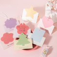 thumbnail image 3 of Bonita tarjeta de felicitación plegable, tarjetas de agradecimiento con forma de estrella, árbol, corazón, flor, galletas, Mensaje de cumpleaños con agujeros, 12x9,8 cm, 3 of 3