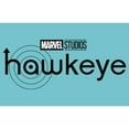 thumbnail image 2 of Girl's Marvel Hawkeye Black and White Logo  Graphic Tee Tahiti Blue Small, 2 of 4
