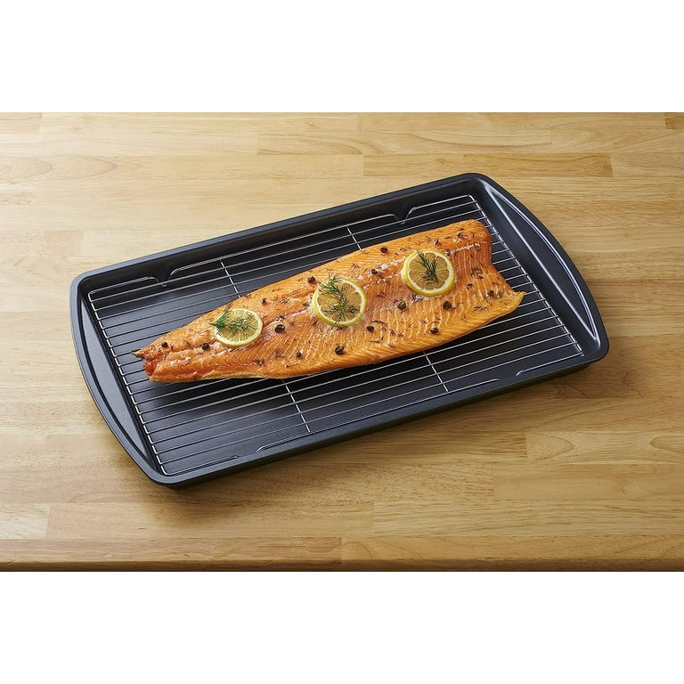 Nifty All in 1 Oven Crisper Baking Pan and Cooling Rack – Non-Stick Chrome  Plated, Each - Harris Teeter