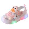 

Girls Footwear Flat Light On LED Baby Shoes Children Shoes Boy Sandals Soft Soled Kids Beach Shoes Sandale Casual Cartoon Shoes Nice Girl Sandal