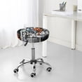 thumbnail image 7 of Daiia Four Running Horses Stool Covers Round,Round Bar Stool Covers Waterproof Bar Chair Covers Washable Stool Cushion Slipcover for 12-14 Inch Chair-12 inch, 7 of 7
