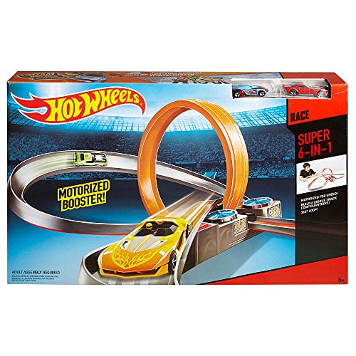 hot wheels 6 car race track