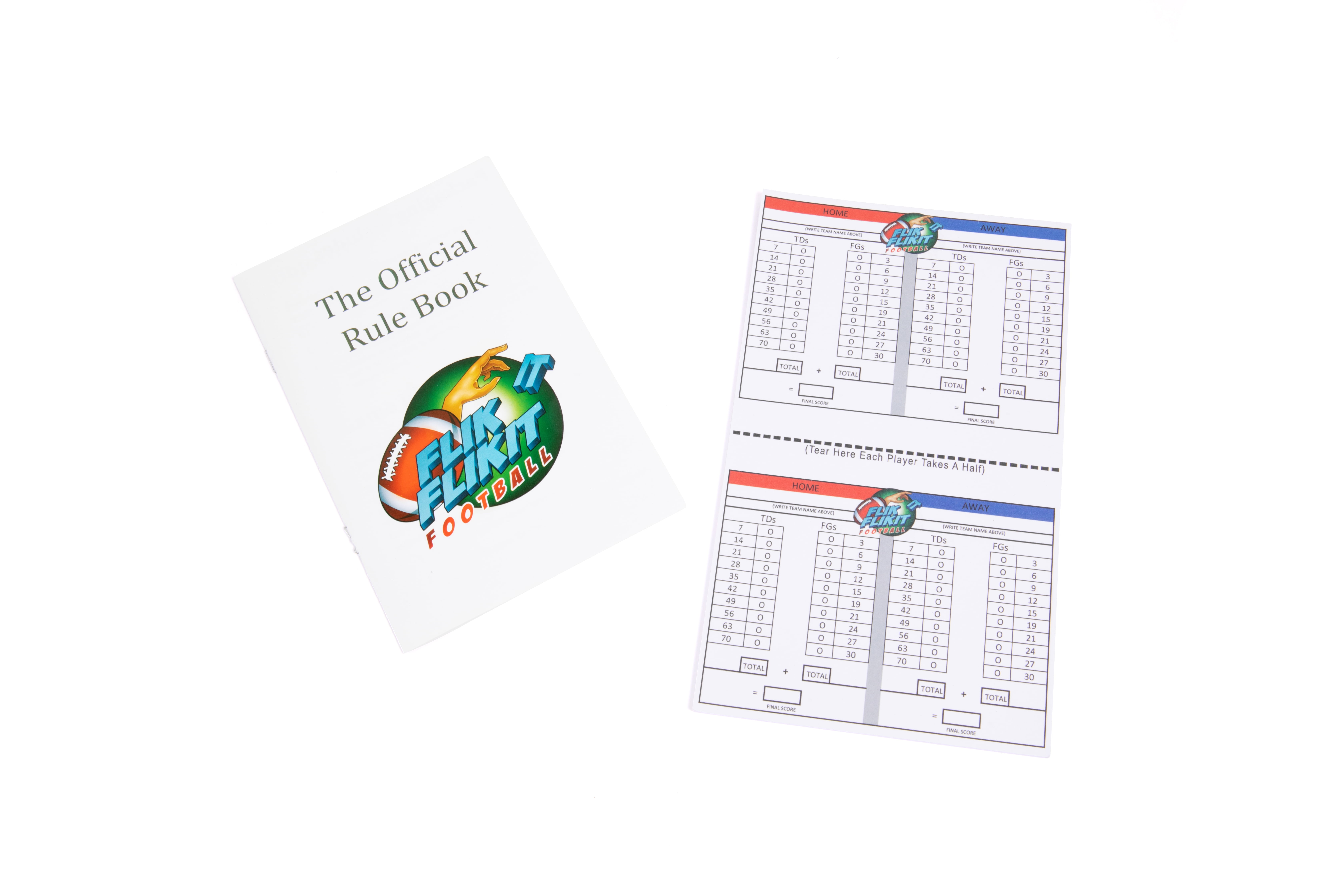 FlikIt FlikIt Football Tabletop Game, Competitive Board Game for Family Fun, 6-Fold Board