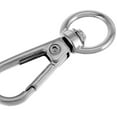 thumbnail image 3 of UPGRATOR 10pcs Key Ring Carabiner Silver Metal Simple Design for Daily Use, 3 of 8